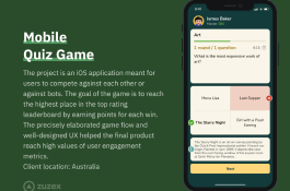 Mobile quiz game